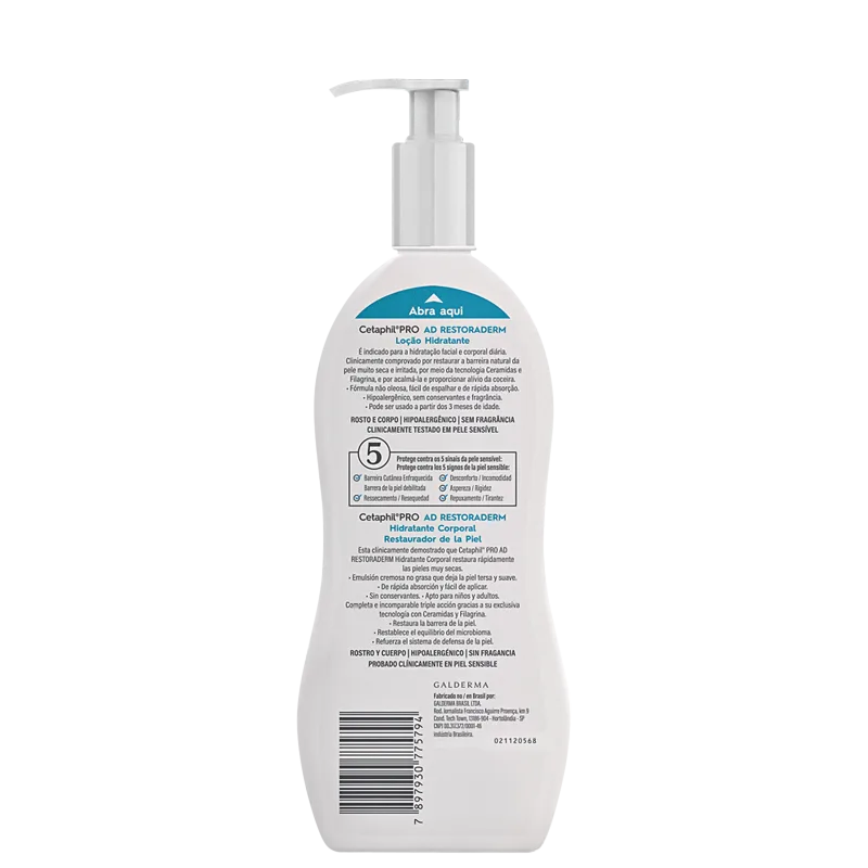 Cetaphil Pro AD Restoraderm – Loção Hidratante Hipoalergênica 295ml