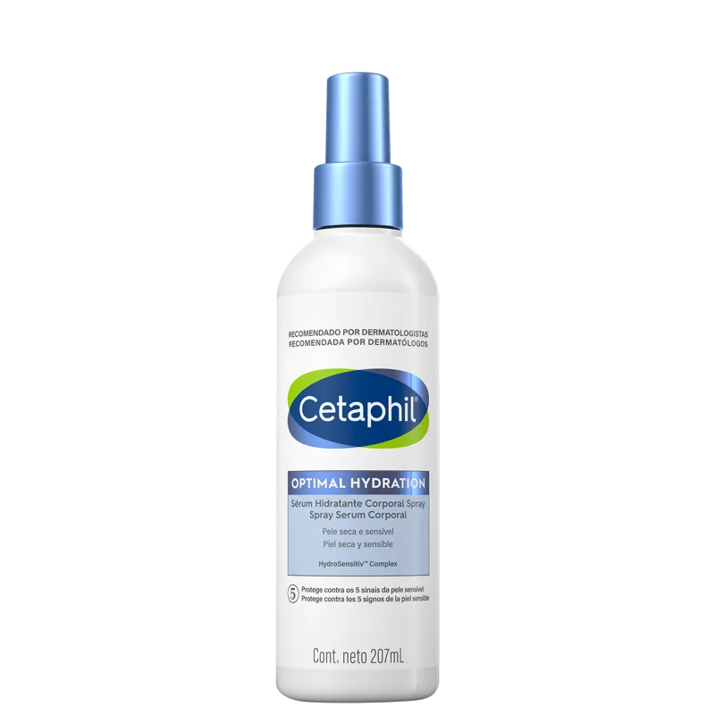 Cetaphil Optimal Hydration com Ácido Hialurônico – Sérum Hidratante Corporal Spray 207ml