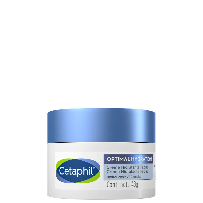 Cetaphil Optimal Hydration com Ácido Hialurônico – Creme Hidratante Facial 48g