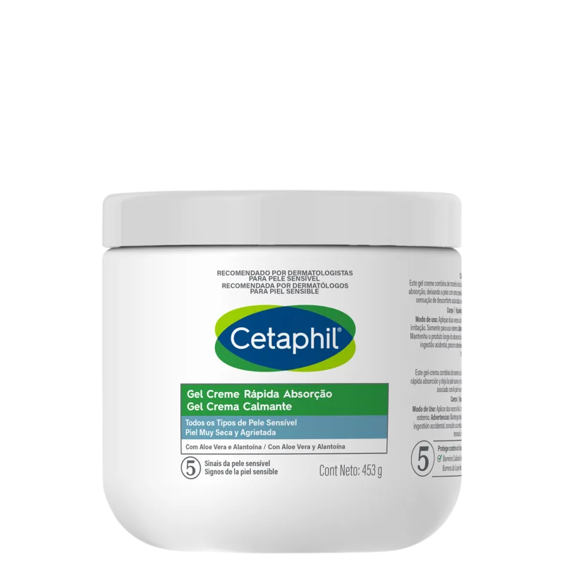 Cetaphil com Aloe Vera Rápida Absorção – Gel Creme Hidratante Corporal 226g