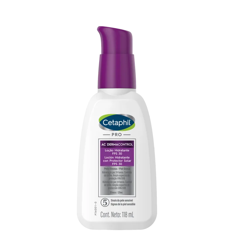 Cetaphil Pro AC Dermocontrol Pele Oleosa – Loção Hidratante Facial 118ml
