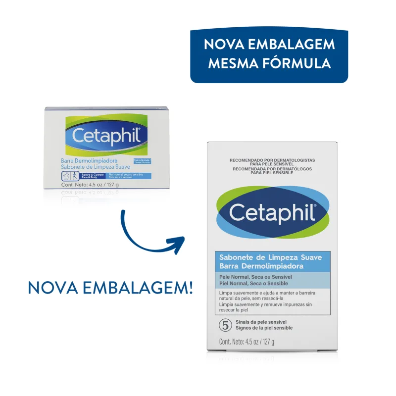 Cetaphil Limpeza Suave – Sabonete em Barra 127g