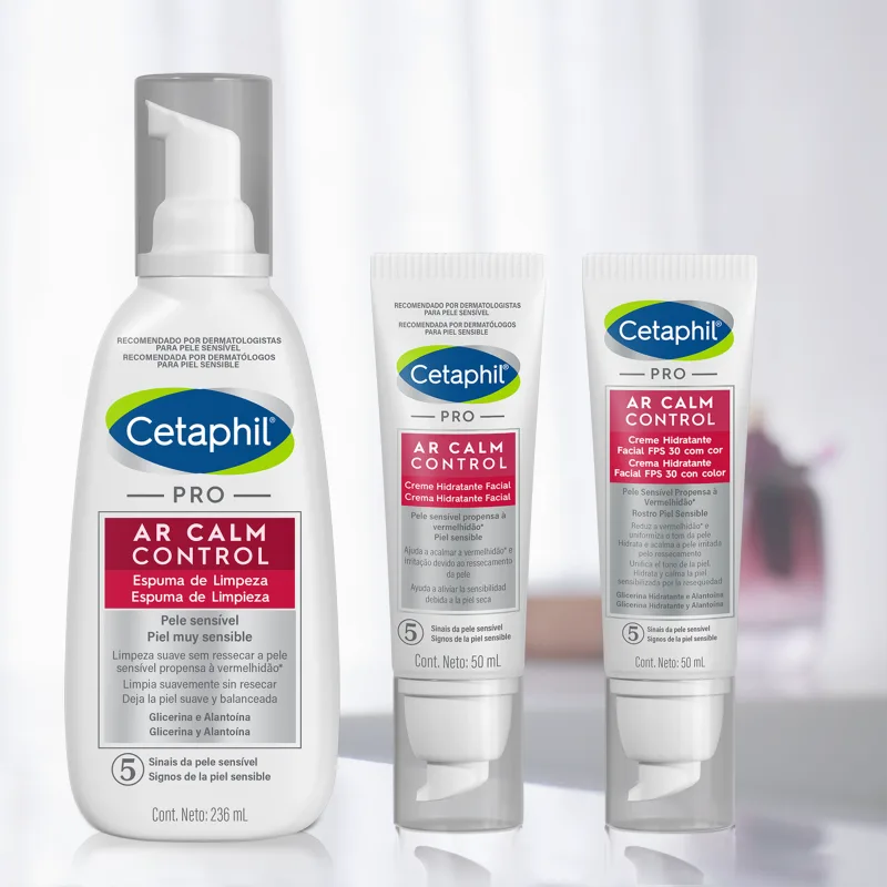 Cetaphil Pro AR Calm Control – Espuma de Limpeza Facial 236ml