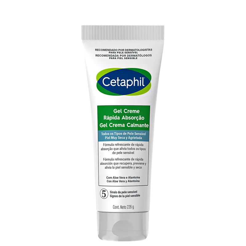 Cetaphil com Aloe Vera Rápida Absorção – Gel Creme Hidratante Corporal 226g