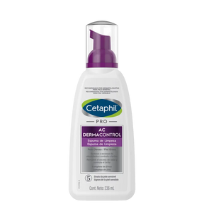 Cetaphil Pro AC Dermocontrol Pele Oleosa – Espuma de Limpeza Facial 236ml