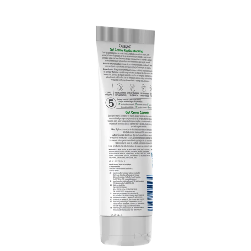 Cetaphil com Aloe Vera Rápida Absorção – Gel Creme Hidratante Corporal 226g